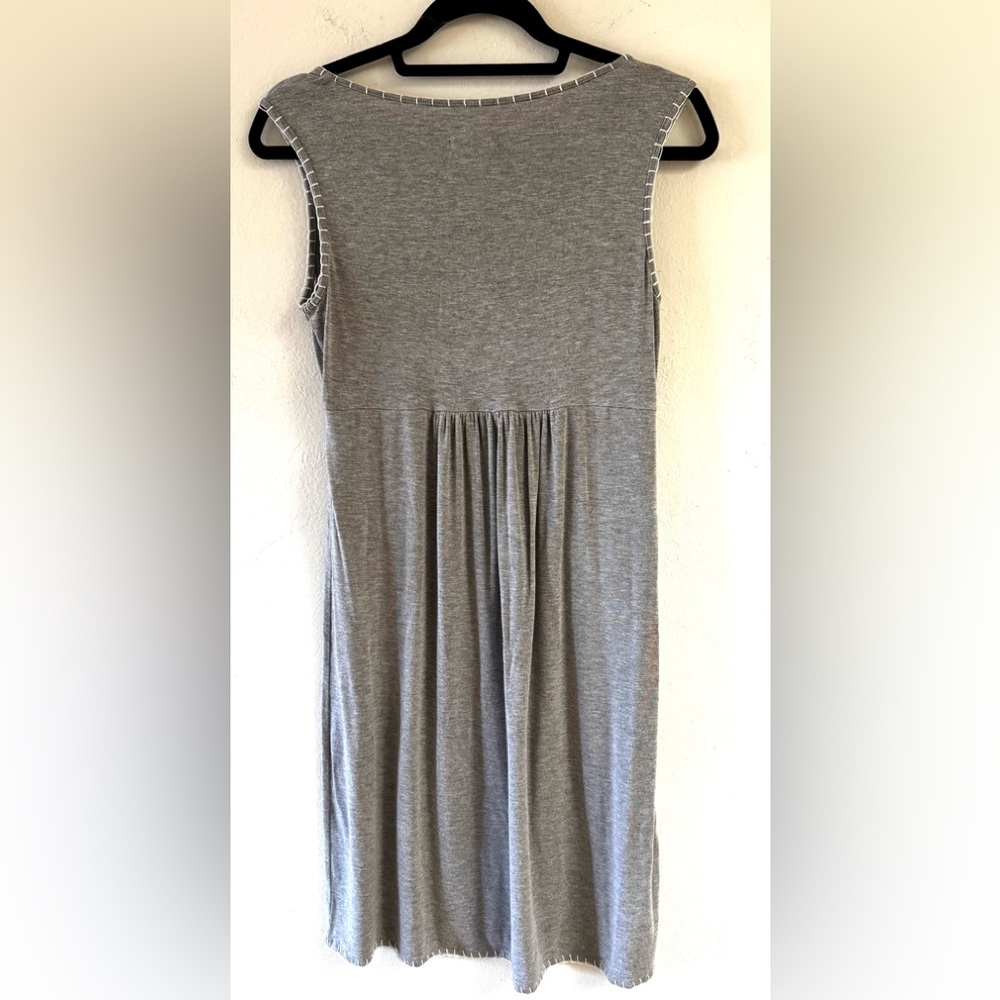 Grace Elements Adorable Gray Embroidered Sleevele… - image 2